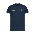 Paul Gascoigne t-shirt – navy kids' t-shirt featuring the Paul Gascoigne Players Couture logo