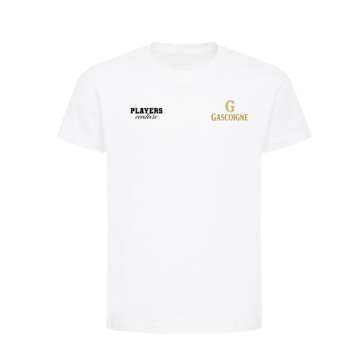 Paul Gascoigne Logo Players Couture Kids T-Shirt White