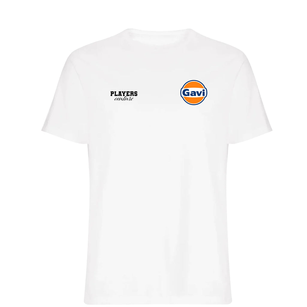 Gavi Logo Players Couture Mens T-Shirt White