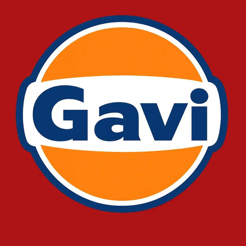 Gavi Logo Men's Hoodie – red close-up detail shot of the Gavi Players Couture logo design