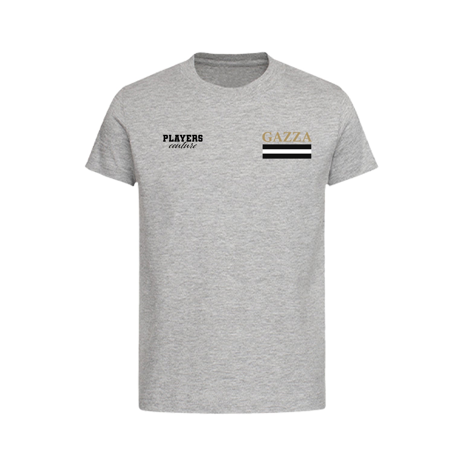 Gazza Logo Players Couture Kids T-Shirt Gray