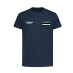 Gazza t-shirt – navy kids' t-shirt featuring the Gazza Players Couture logo
