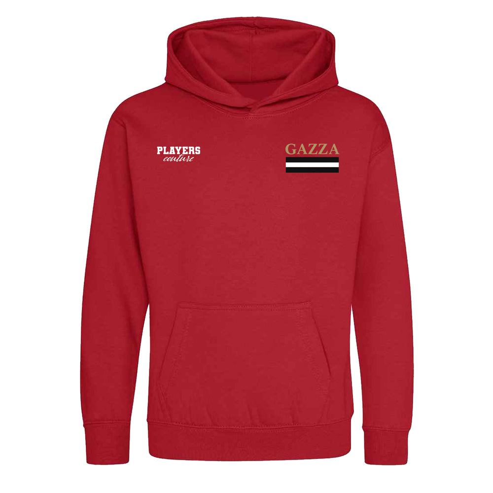 Gazza Logo Players Couture Kids Hoodie Red