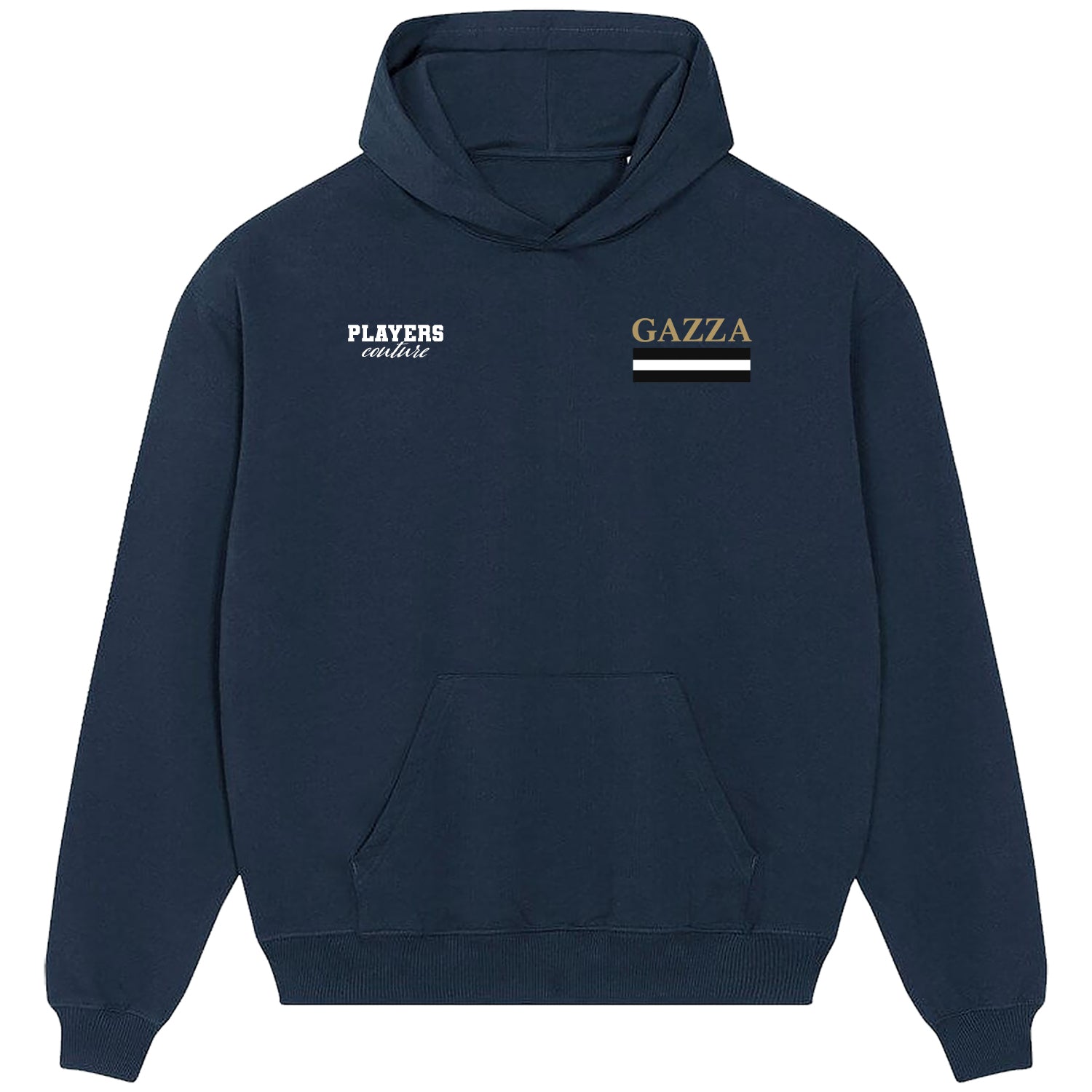 Gazza Logo Players Couture Men's Casual Hoodie Navy
