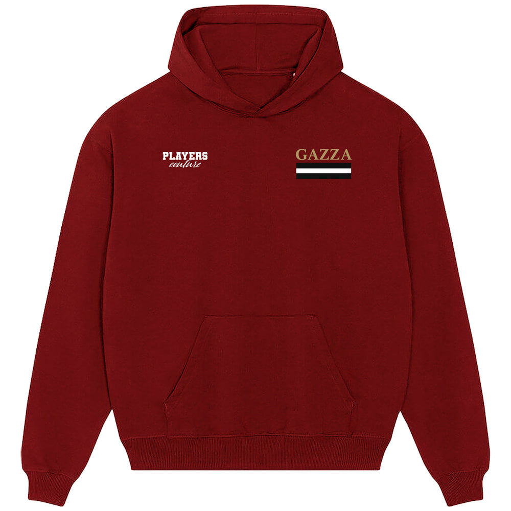 Gazza Logo Players Couture Men's Casual Hoodie Red