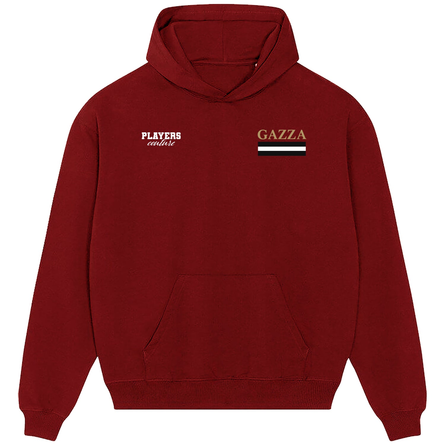 Gazza Logo Players Couture Men's Casual Hoodie Red