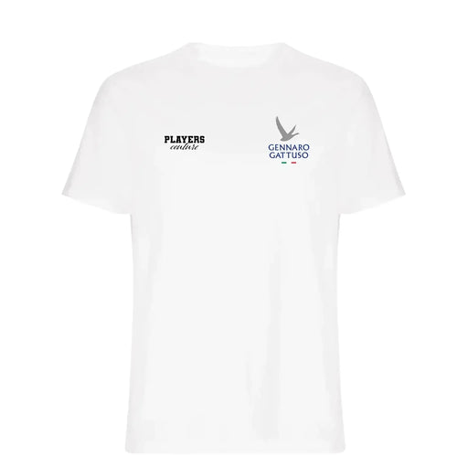 Gannaro Gattuso t-shirt – white men's t-shirt featuring the Gannaro Gattuso Players Couture logo
