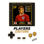 Geoff Hurst 1P 8-Bit t-shirt retro gaming design by Players Couture