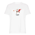 Geoff Hurst Icon t-shirt – white men's t-shirt with black Geoff Hurst Icon letters and Players Couture logo on the chest