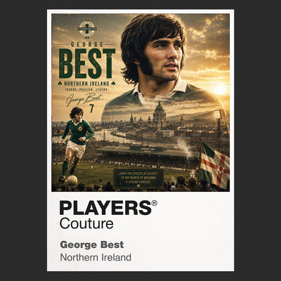 George Best Northern Ireland Atlas Frame Men's Hoodie - Players Couture