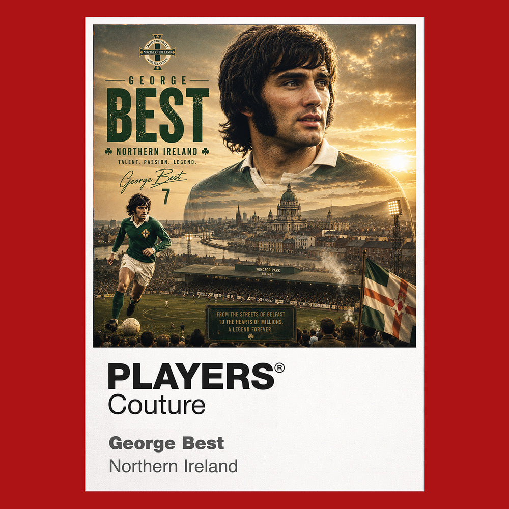 George Best Northern Ireland Atlas Frame Men's Hoodie