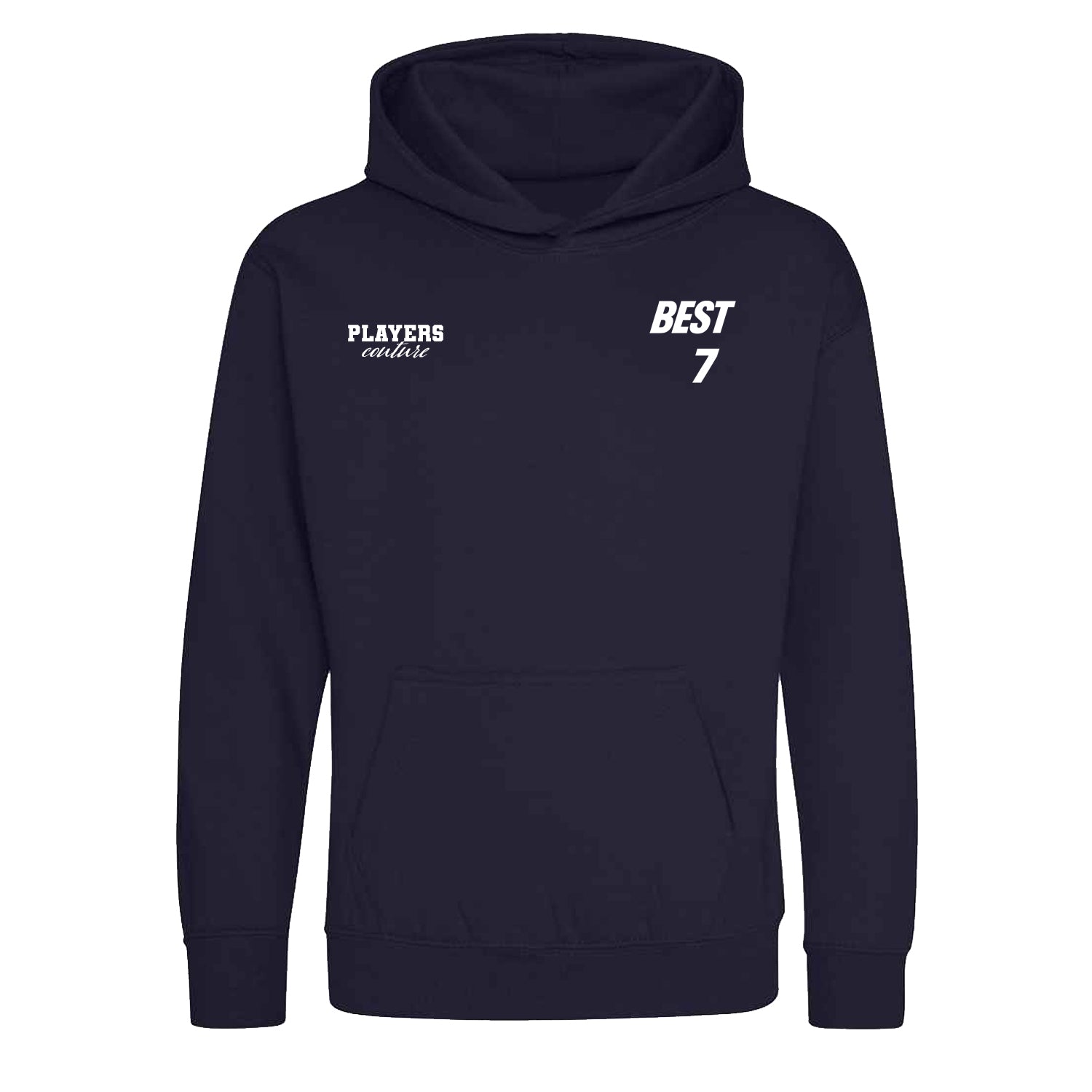 George Best Logo Players Couture Kids Hoodie Navy