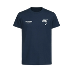 George Best t-shirt – navy kids' t-shirt featuring the George Best Players Couture logo
