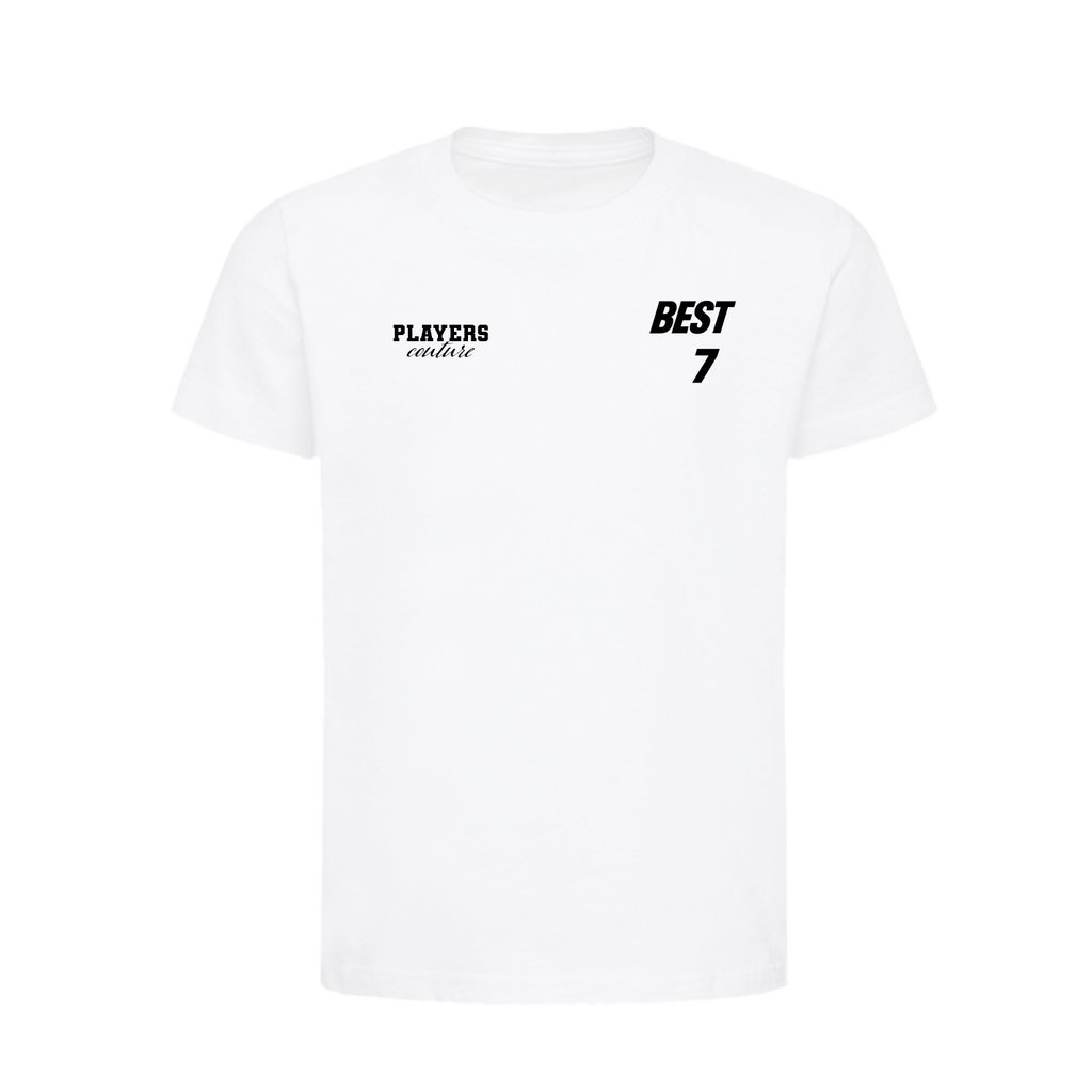 George Best Logo Players Couture Kids T-Shirt White