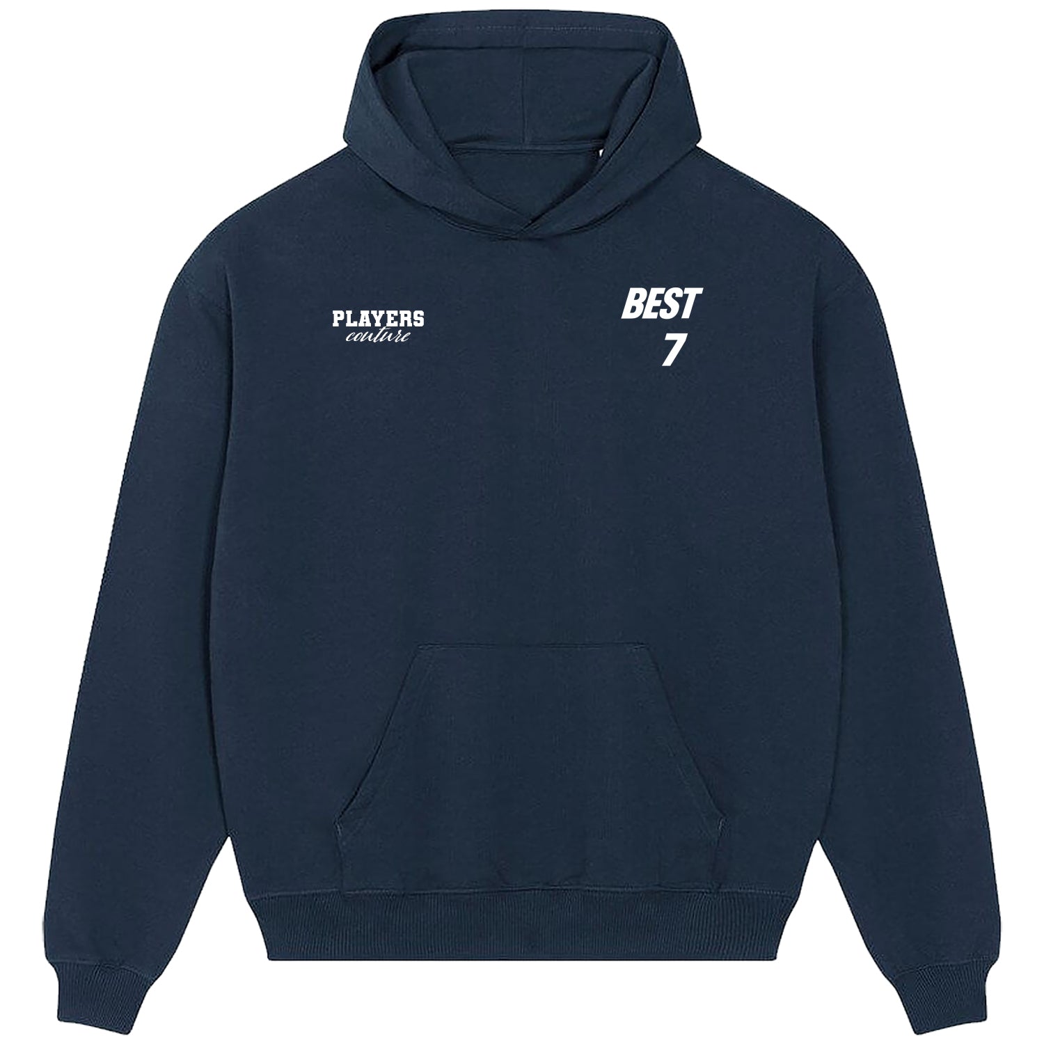 George Best Logo Players Couture Men's Casual Hoodie Navy