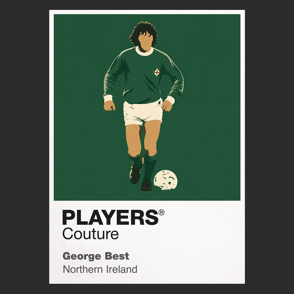 George Best Northern Ireland Men's Hoodie - Black