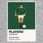 George Best Northern Ireland Men's Hoodie - Grey