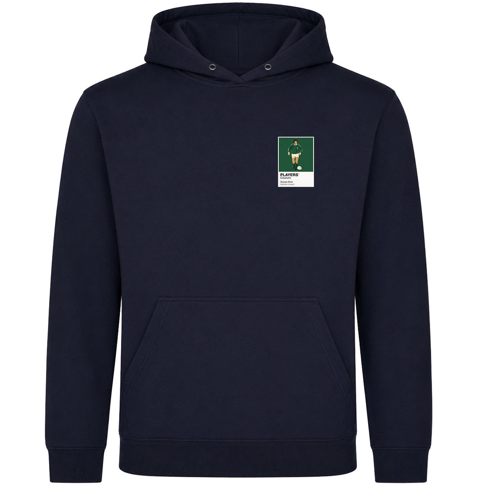 George Best Northern Ireland Men's Hoodie - Navy