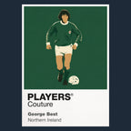 George Best Northern Ireland Men's T-Shirt - Navy