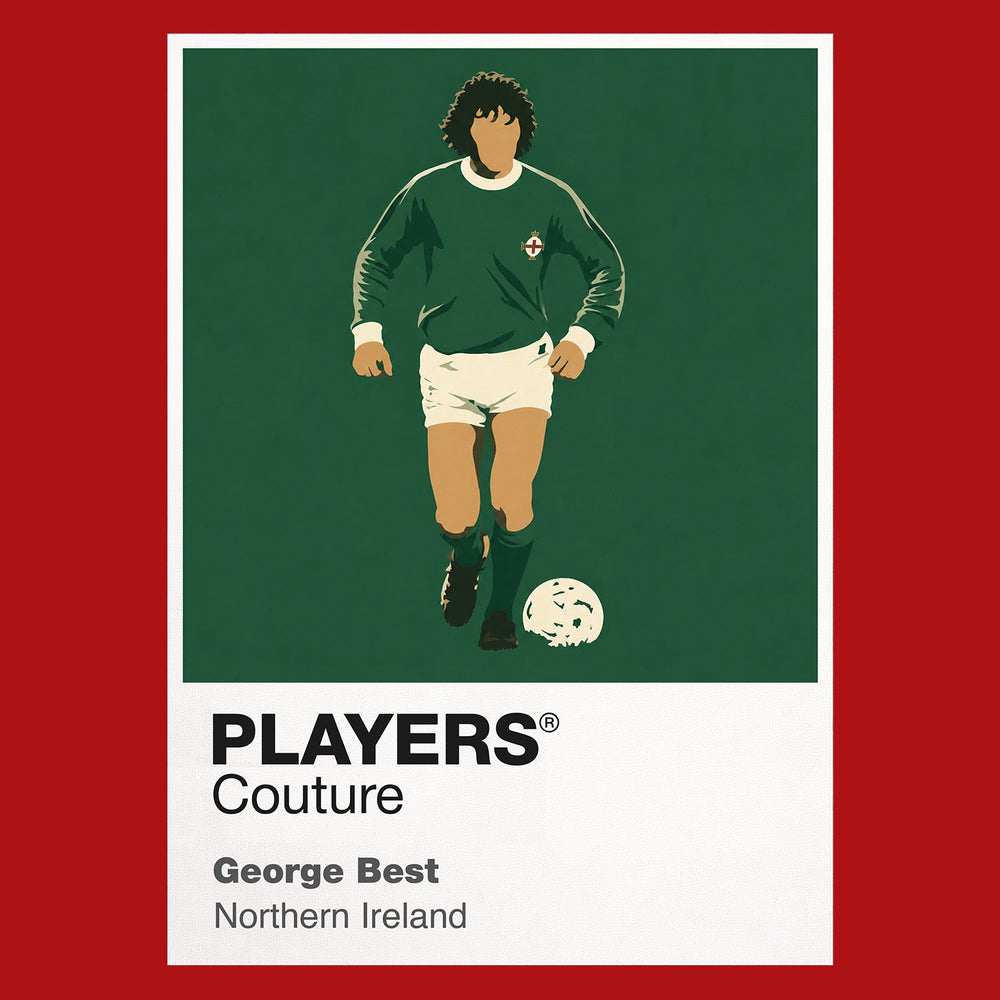 George Best Northern Ireland Men's Hoodie - Red