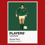 George Best Northern Ireland Men's Hoodie - Red