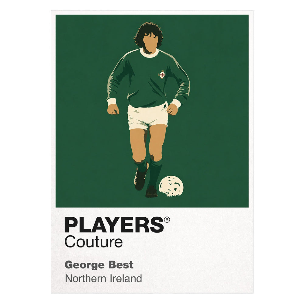 George Best Northern Ireland Men's T-Shirt - White