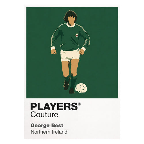 George Best Northern Ireland Men's T-Shirt - White