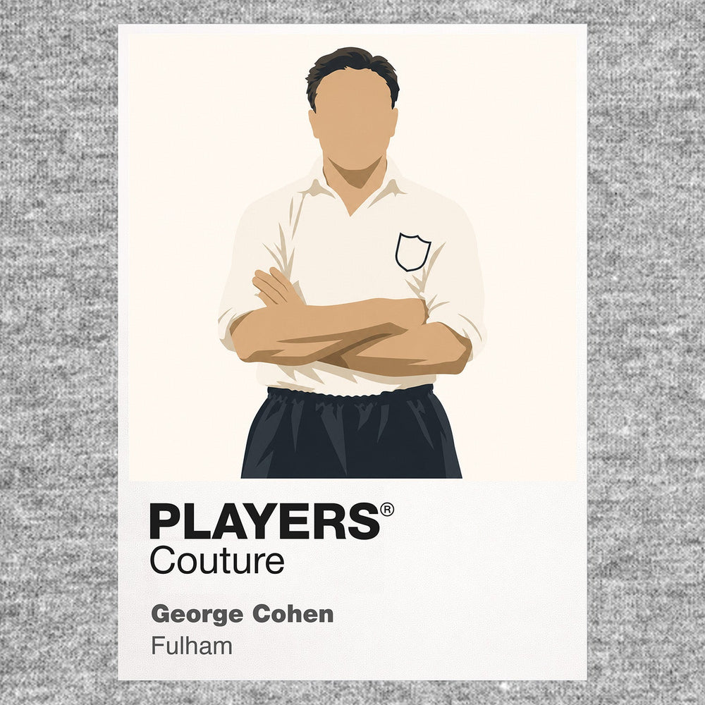 George Cohen Fulham Icon Frame Men's Hoodie — Gray Artwork