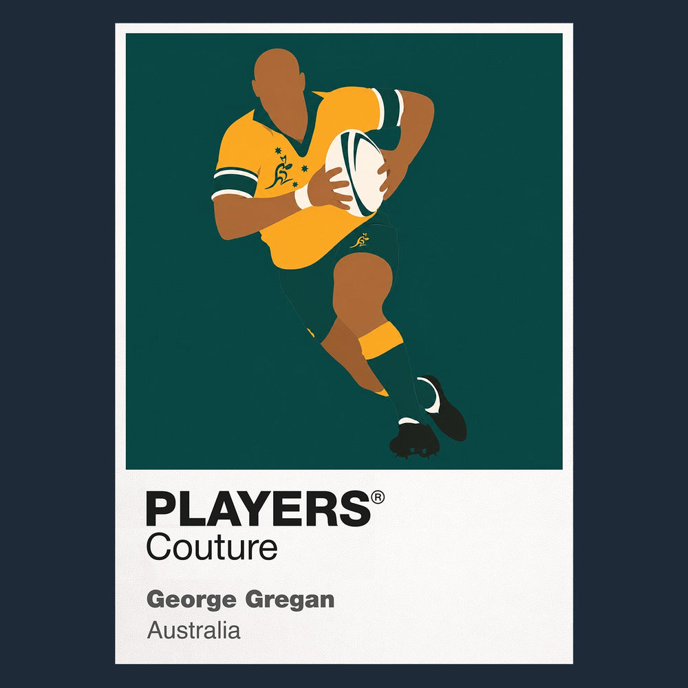 George Gregan Rugby Union Icon Frame Men's Hoodie – image 1
