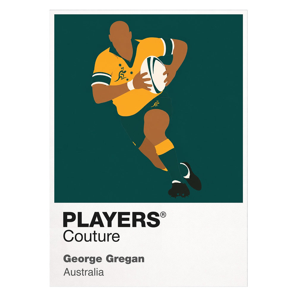 George Gregan Rugby Union Icon Frame Men's T-Shirt – image 1