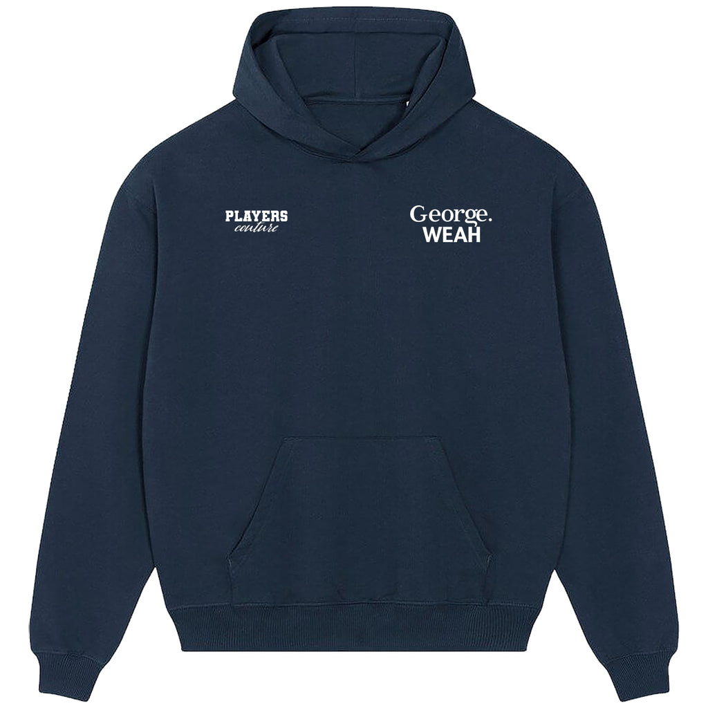 George Weah Logo Players Couture Men's Casual Hoodie Navy