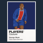 George Weah PSG Icon Frame — Navy