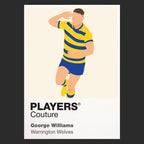 George Williams Warrington Wolves rugby league hoodie black