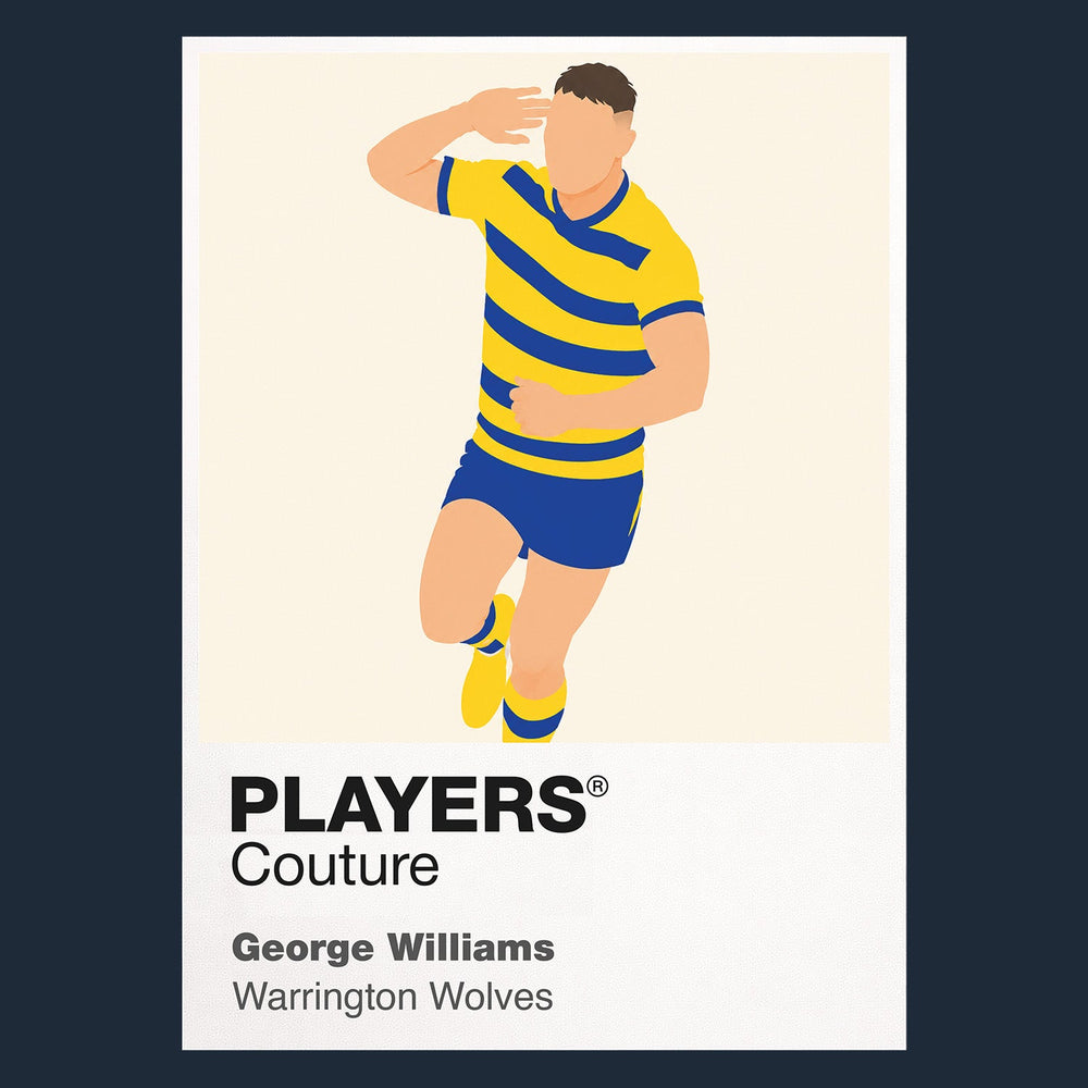 George Williams Warrington Wolves rugby league T-shirt navy