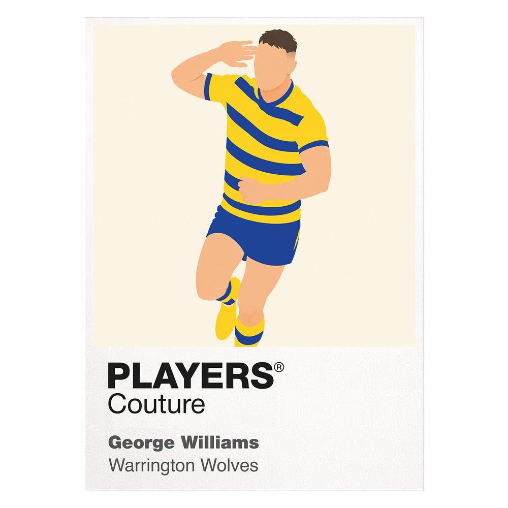 George Williams Warrington Wolves rugby league hoodie white