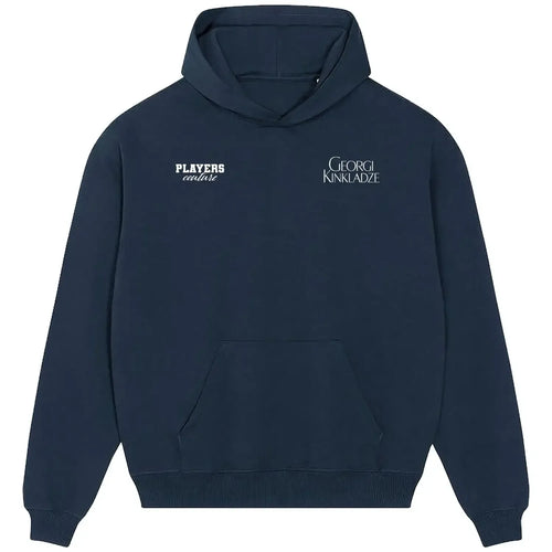 Georgi Kinkladze hoodie – navy men's hoodie featuring the Georgi Kinkladze Players Couture logo
