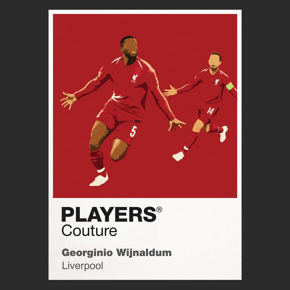 Georginio Wijnaldum Liverpool Icon Frame Men's Hoodie — Black Artwork