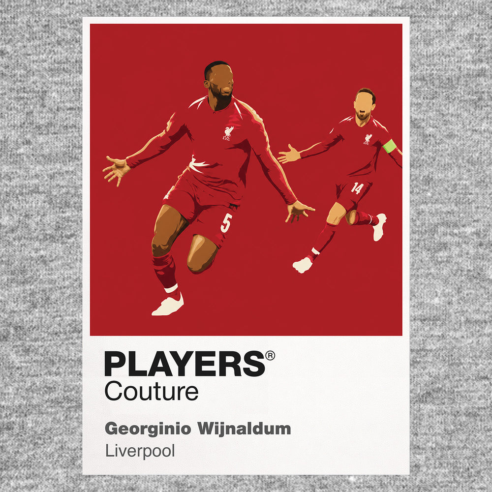 Georginio Wijnaldum Liverpool Icon Frame — Gray