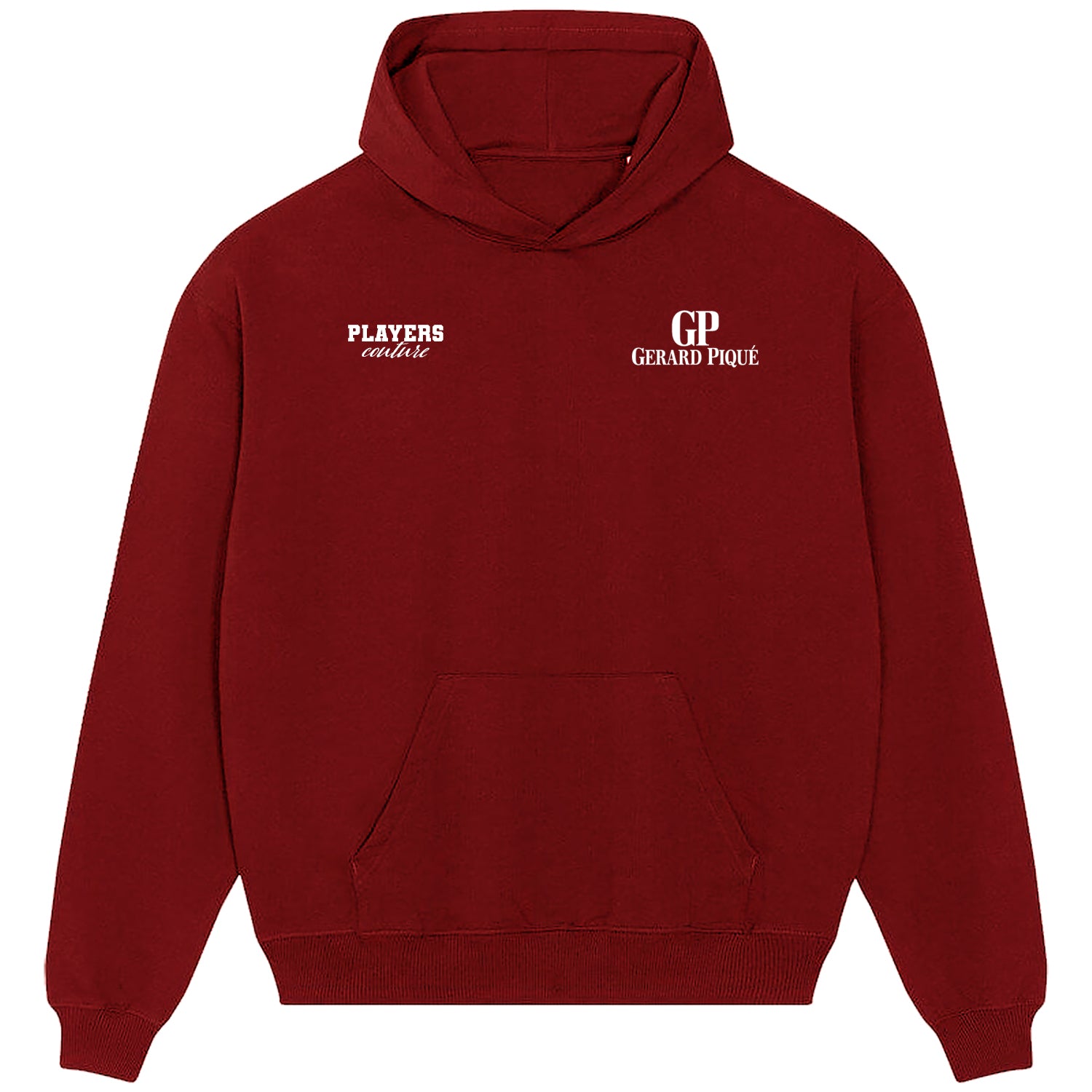 Gerard Pique Logo Players Couture Men's Casual Hoodie Red
