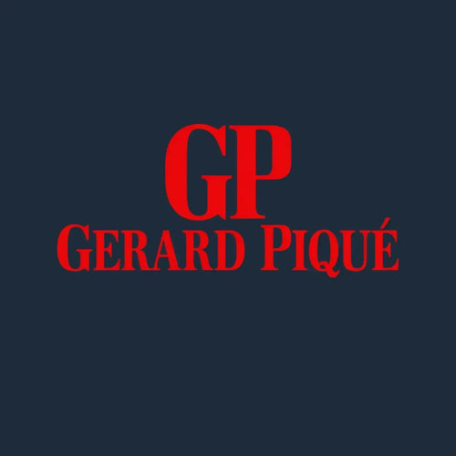 Gerard Pique Logo Men's T-Shirt – navy close-up detail shot of the Gerard Pique Players Couture logo design