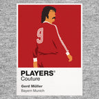 Gerd Muller Bayern Munich Icon Frame — Gray