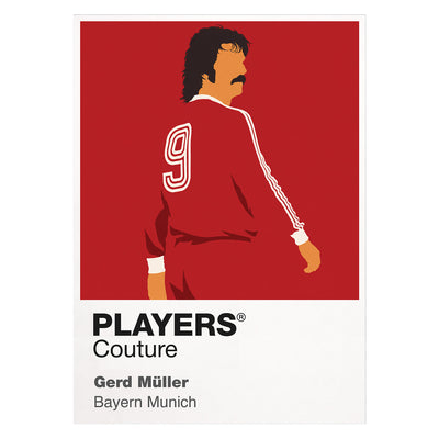 Gerd Muller Bayern Munich Icon Frame — White