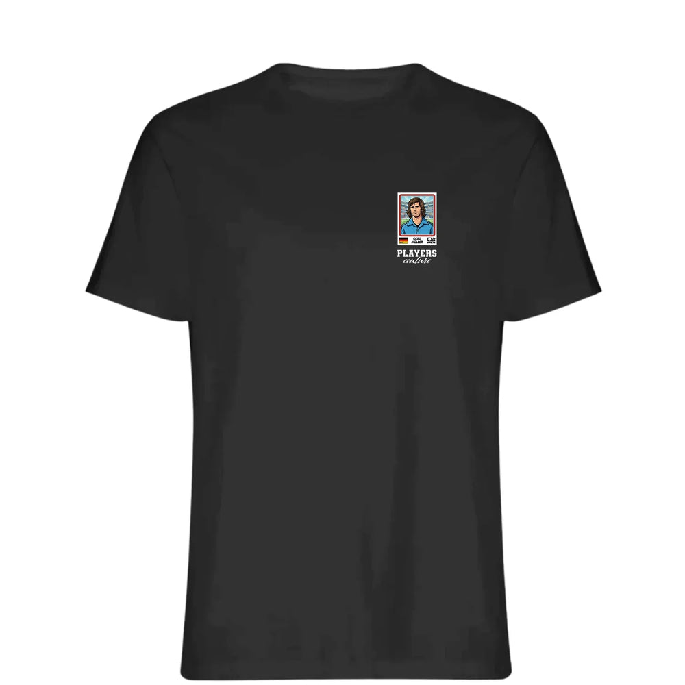 Gerd Muller World Cup t-shirt – black men's t-shirt featuring the Gerd Muller World Cup Players Couture logo