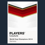 Germany 2014 Classic Football Shirt Team Colours Frame Men's T-Shirt – navy close-up detail shot of the Germany 2014 Players