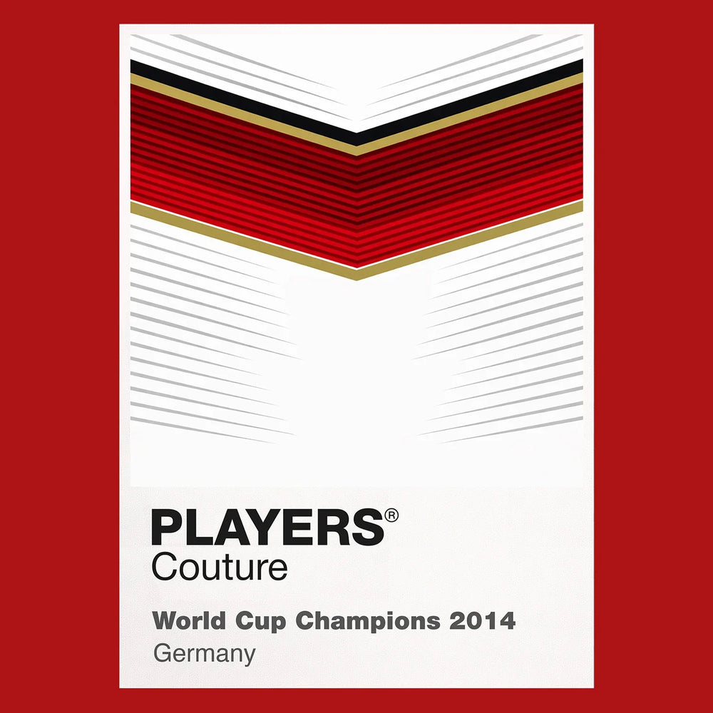 Germany 2014 Classic Football Shirt Team Colours Frame Men's T-Shirt – red close-up detail shot of the Germany 2014 Players