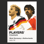 Germany v Netherlands 1990 Players Couture Frame Black