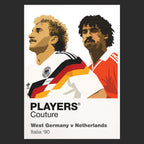 Germany v Netherlands 1990 Players Couture Frame Black