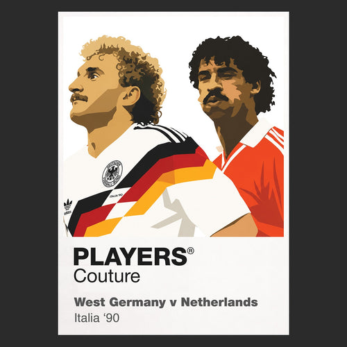 Germany v Netherlands 1990 Players Couture Frame Black