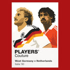 Germany v Netherlands 1990 Players Couture Frame Red