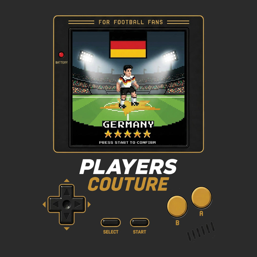Germany World Cup 8-Bit Men's Hoodie retro gaming football design by Players Couture